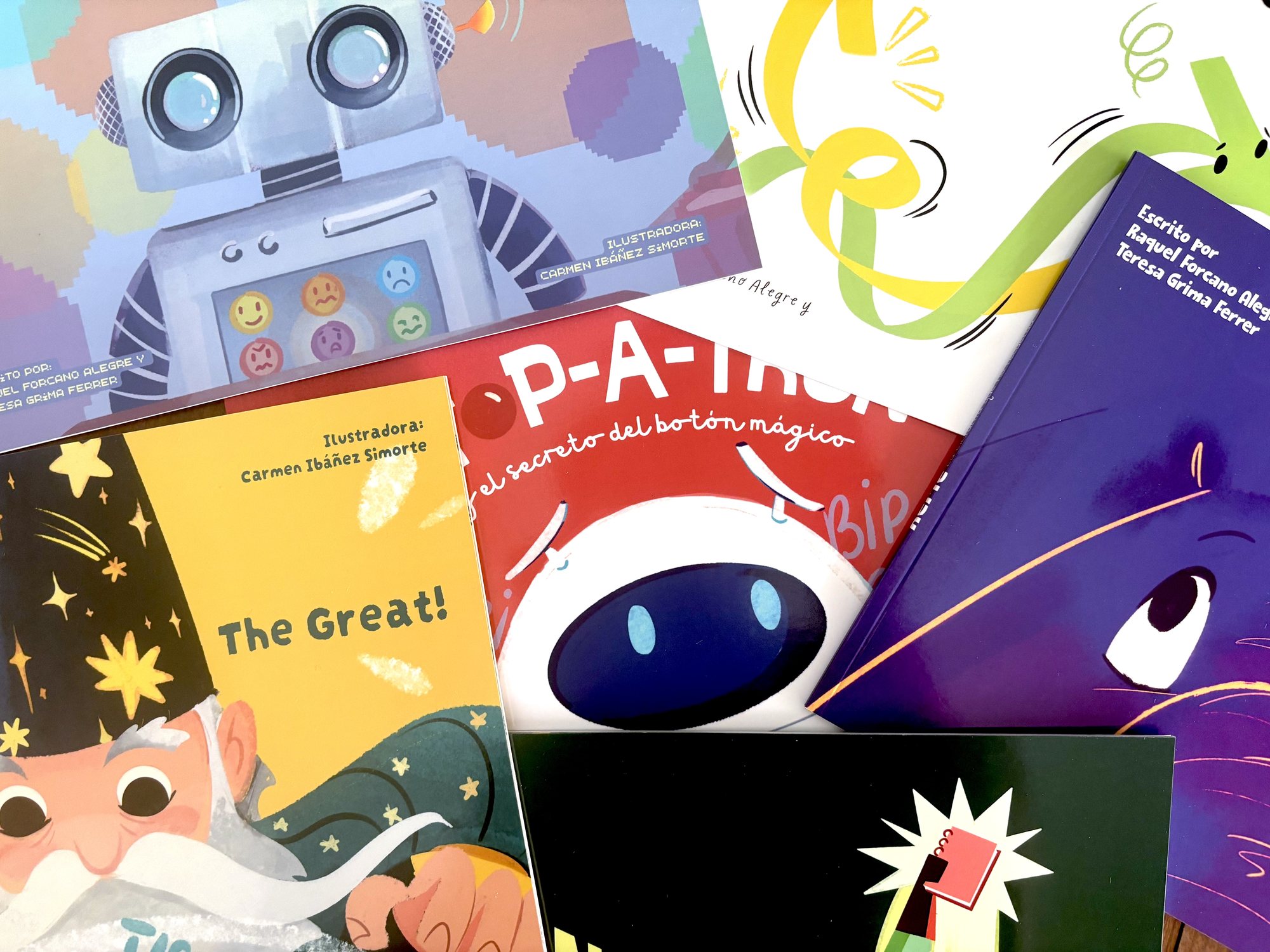 Colección completa de los seis cuentos ilustrados sobre funciones ejecutivas